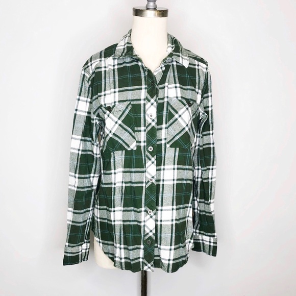 La Hearts Tops - LA Hearts Plaid Flannel Shirt sz M